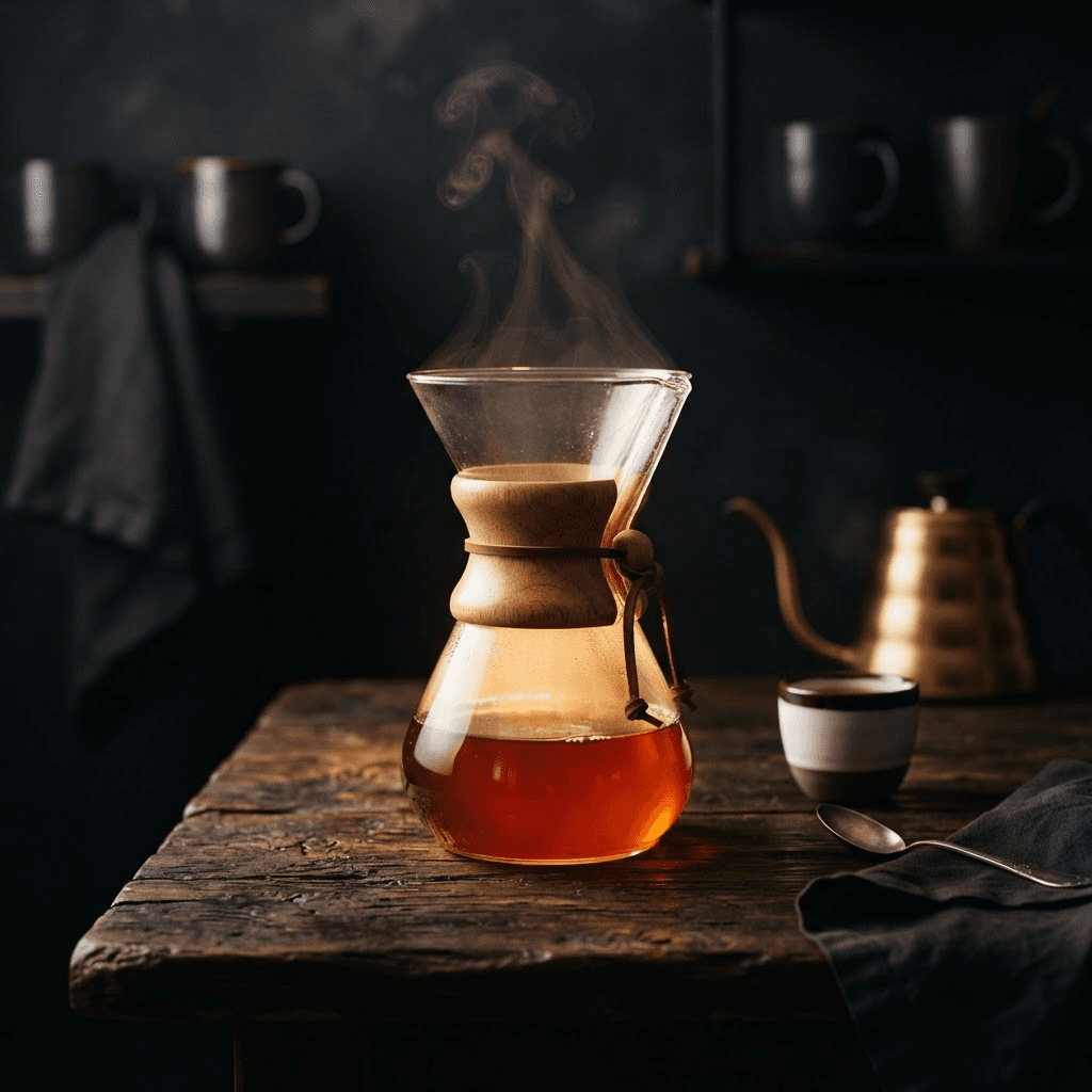 Café preparado con método Chemex