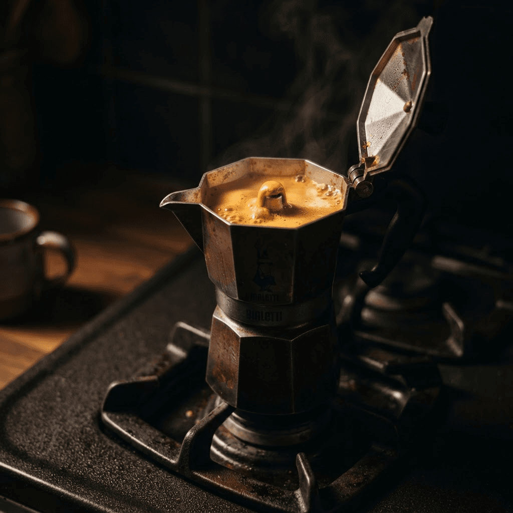 Café preparado con método Moka